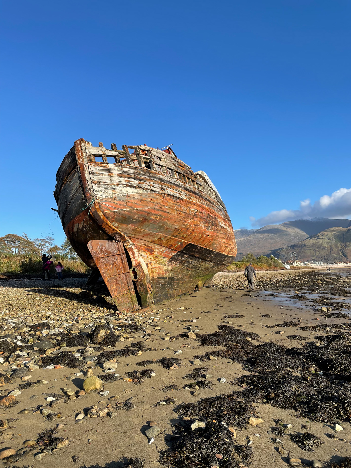 Exploring the Corpach Shipwreck on a Scotland Road Trip